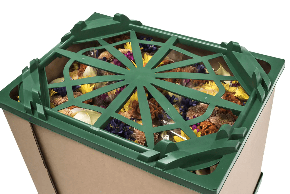 Procona Amsterdam buckets stacked and nested — space-efficient storage when empty