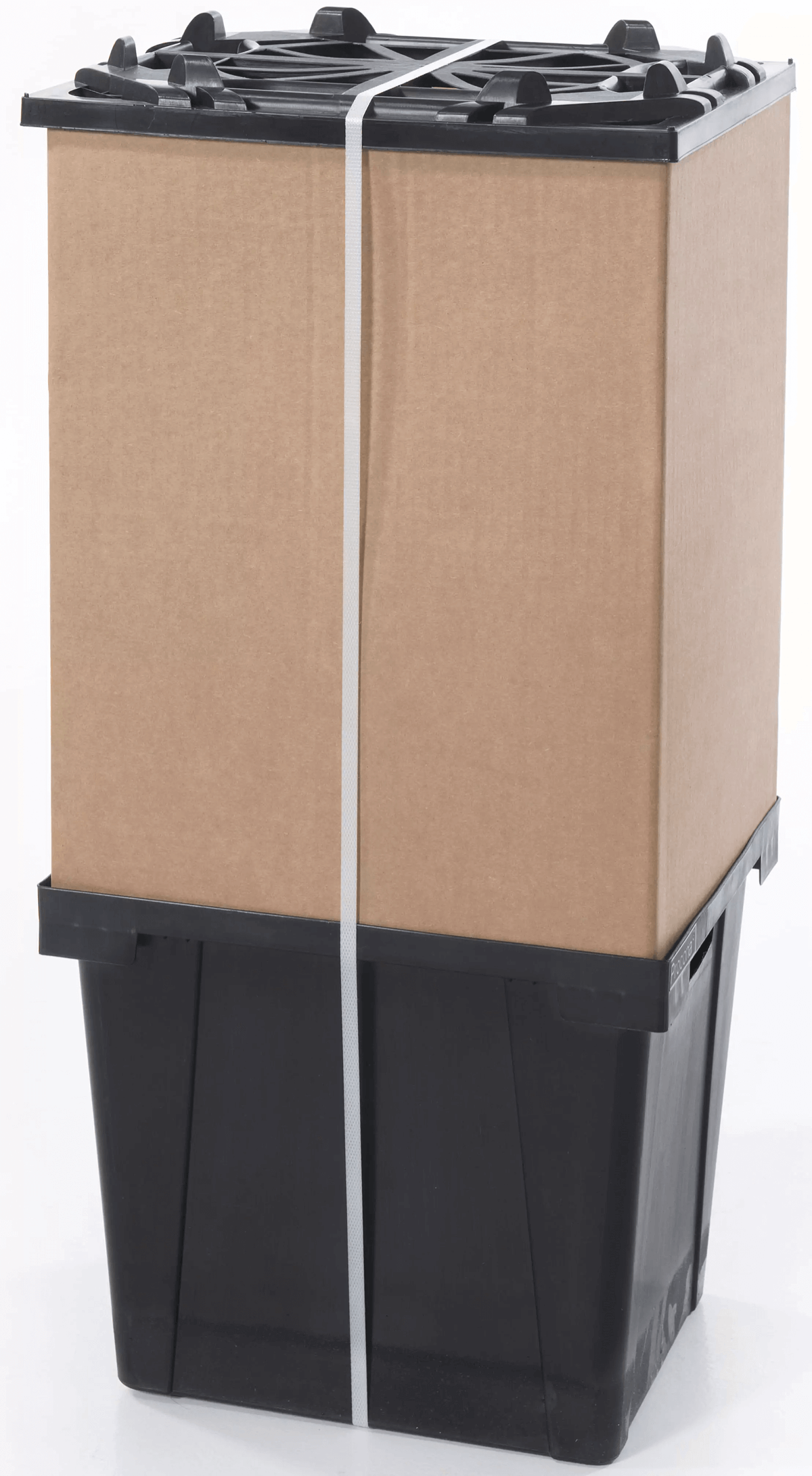 Procona London detail showing FSC cardboard collar and ventilation grid lid