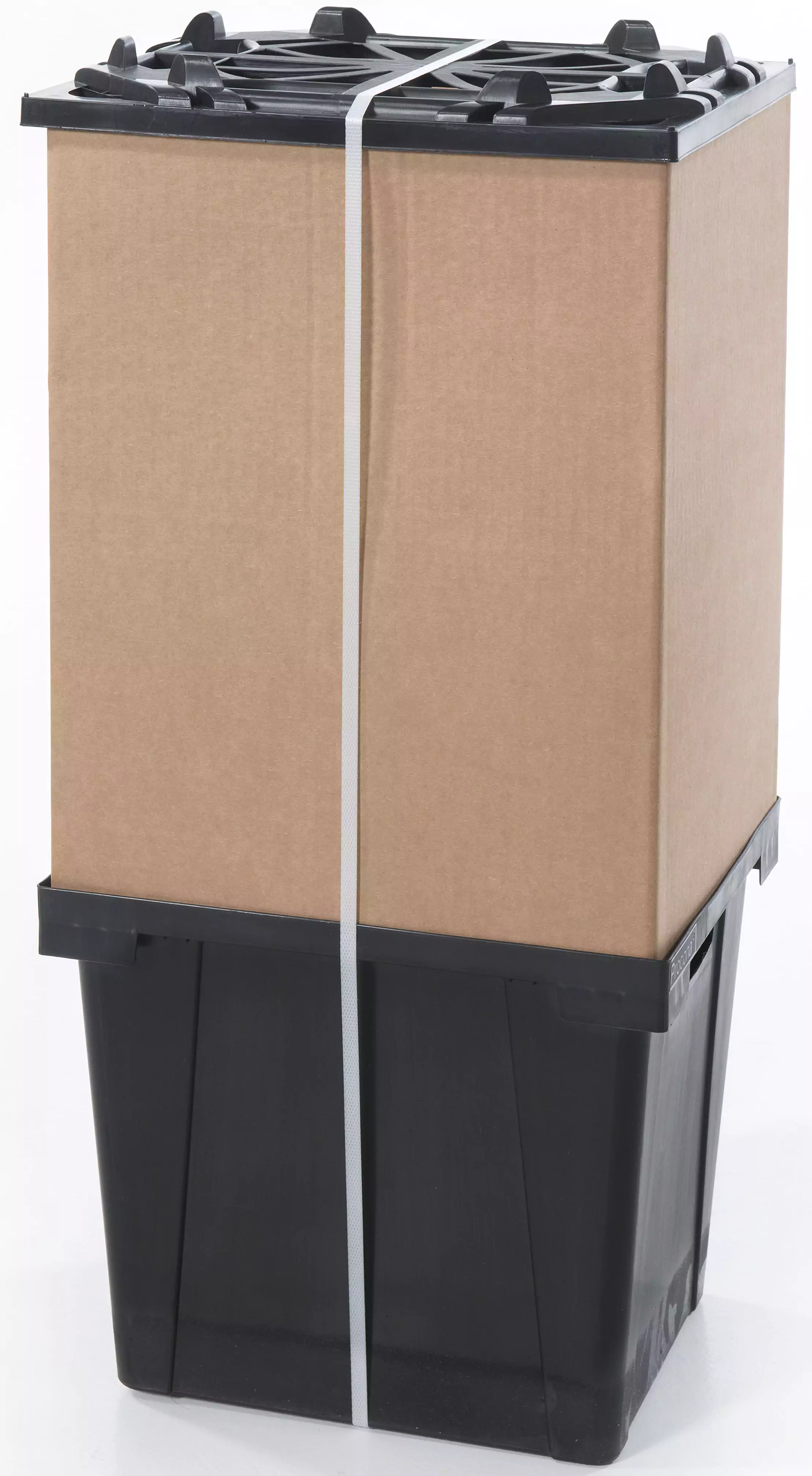 Procona London clean bucket without collar — black rectangular base container